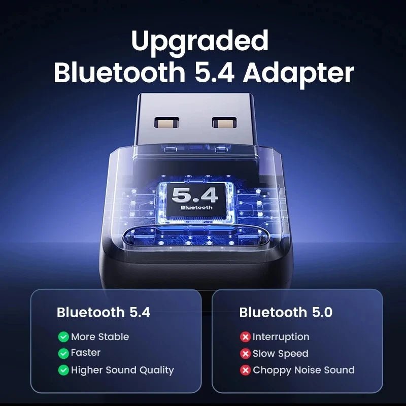 Adaptateur Bluetooth 5.4/5.3 USB PC - Dongle Récepteur Souris Clavier Audio - GoldBridge