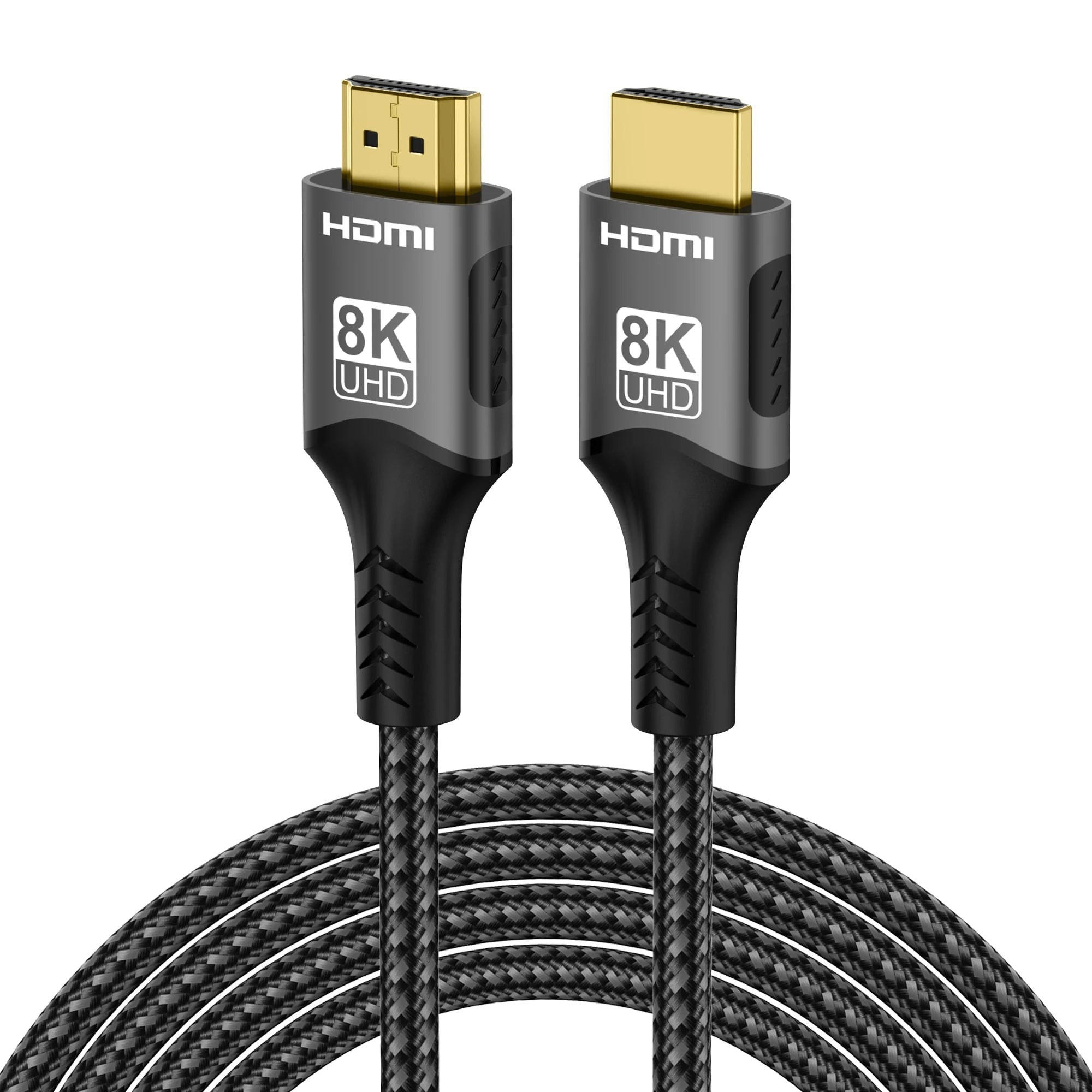 Câble HDMI 8K 2.1 Tressé 48Gbps - 4K@120Hz 8K@60Hz DTS:X HDR10 PS5 Laptop - GoldBridge