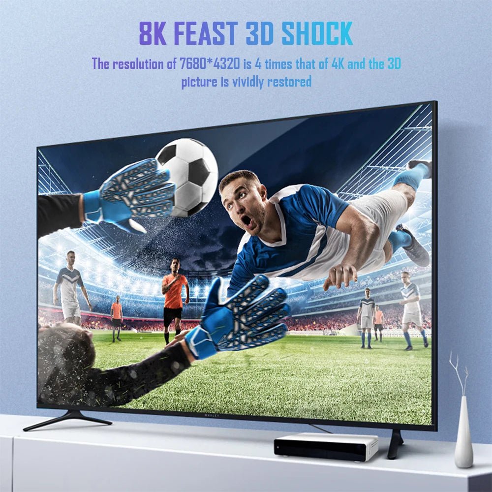 Câble HDMI 8K 2.1 Tressé 48Gbps - 4K@120Hz 8K@60Hz DTS:X HDR10 PS5 Laptop - GoldBridge