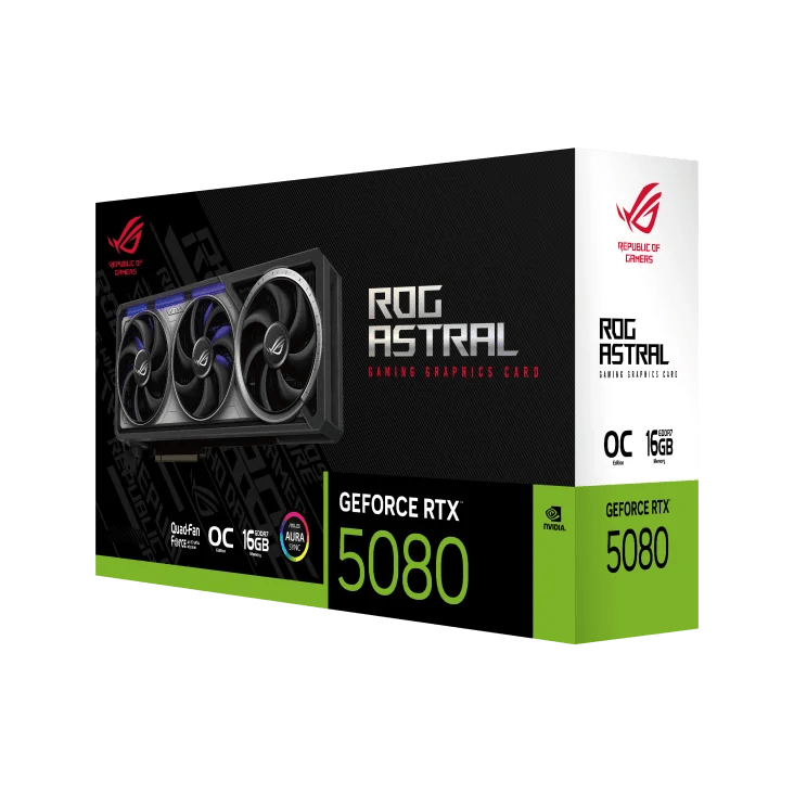 Carte Graphique ASUS ROG Astral GeForce RTX 5080 16GB GDDR7 OC - Gaming AI - GoldBridge