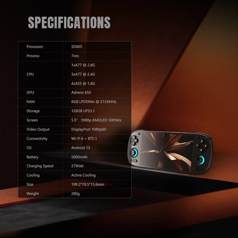 Console Portable Retroid Pocket 5 - Handheld Retro Gaming Émulation Android - GoldBridge