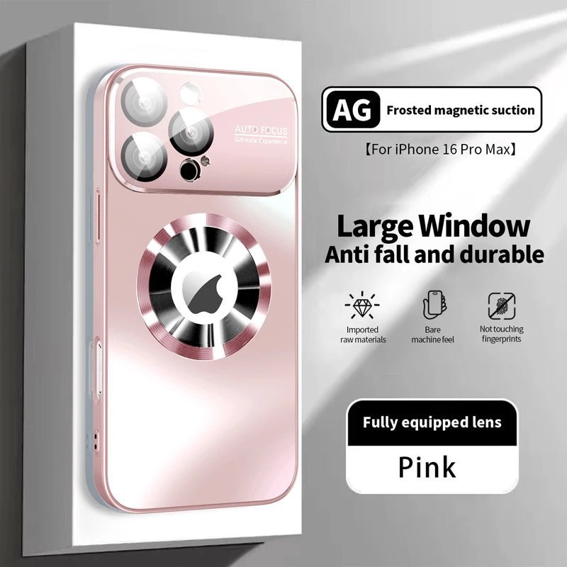 Coque iPhone Titane Métallisé MagSafe - Luxe Premium - GoldBridge