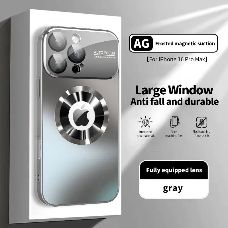 Coque iPhone Titane Métallisé MagSafe - Luxe Premium - GoldBridge