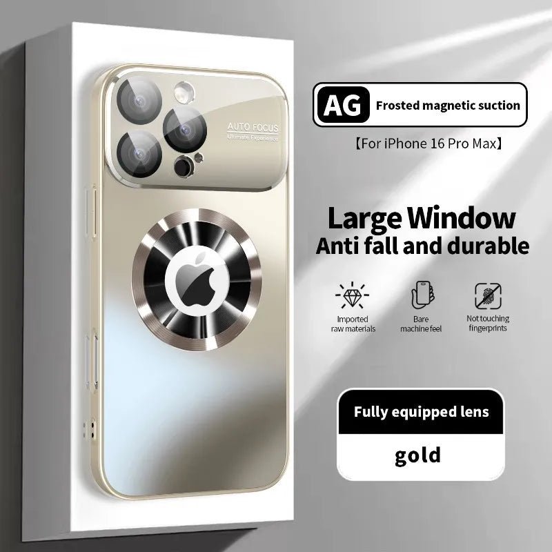 Coque iPhone Titane Métallisé MagSafe - Luxe Premium - GoldBridge