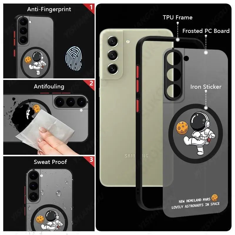 Étui Magnétique Samsung Charge Sans - Fil MagSafe - Compatible Qi - GoldBridge