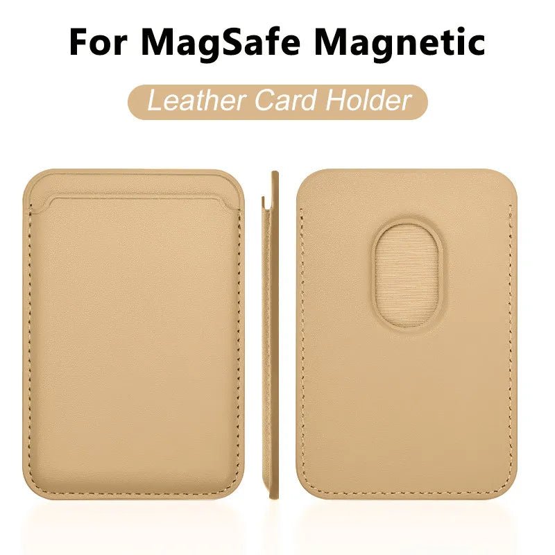 Portefeuille Cuir MagSafe iPhone Porte - Cartes Magnétique Luxe - Premium - GoldBridge