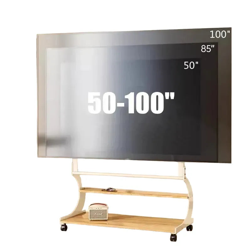 Support TV Mobile sur Roulettes 50 - 100 Pouces - GoldBridge